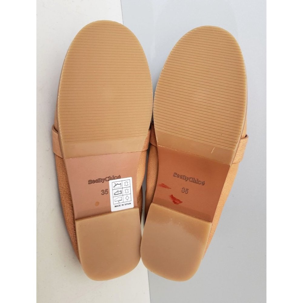 See By Chloe Hana Flats Tan Leather Size 35 - Picture 4 of 4